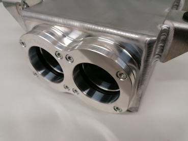 Aluminium Sprit-Catchtank für zwei 52mm Bosch Pumpen