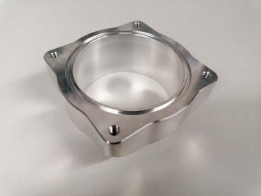 R32 Drosselklappenflansch mit O-Ring und 80 oder 90mm Stutzen