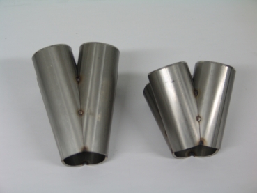 4 Zylindersammler für Rohrkrümmer CNC gefräst