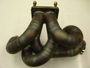 8V Querstromkopf Krümmer mit T4 Flansch