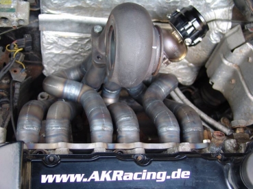 VR6 Stoßaufladungskrümmer mit T4-Flansch und Wastegateanschluss
