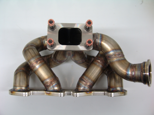16V Turbokrümmer mit T3 Flansch und WG-Anschluss