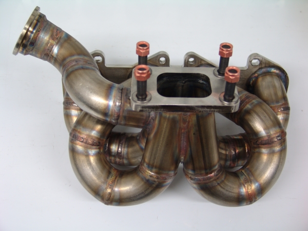 16V Turbokrümmer mit T3 Flansch und WG-Anschluss