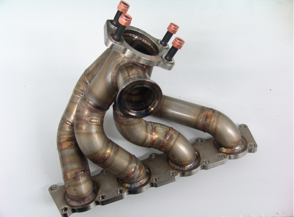 Längseinbau 1.8t Turbokrümmer mit T3 Flansch und WG-Anschluss