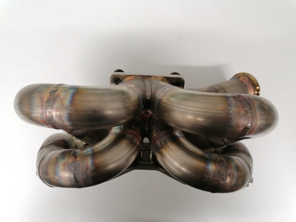 16V Turbo Krümmer mit T3 Flansch und Tial MV-S oder F38 Wastegateanschluss