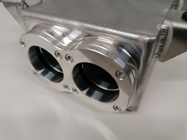 Aluminium Sprit-Catchtank für zwei 52mm Bosch Pumpen