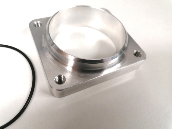 VR6 Drosselklappenflansch mit O-Ring und 76 oder 80mm Stutzen