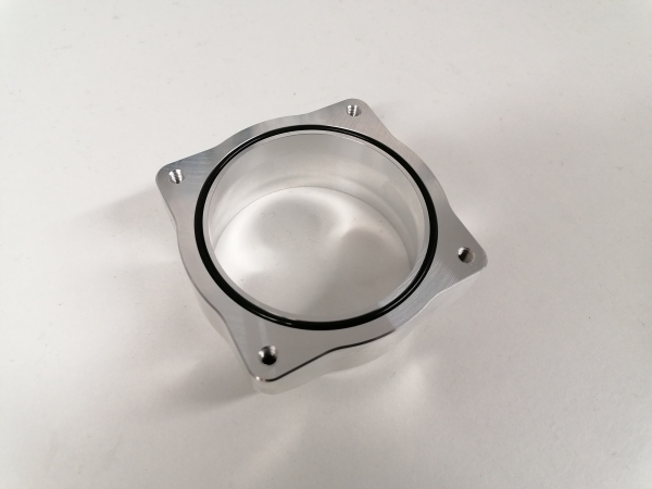 R32 Drosselklappenflansch mit O-Ring und 80 oder 90mm Stutzen
