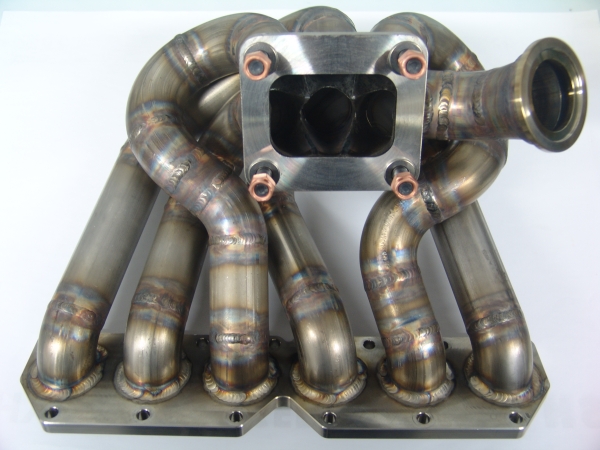 R32 Krümmer mit T4 Flansch und Wastegateanschluss