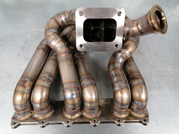 VR6 Stoßaufladungskrümmer mit T4-Flansch und Wastegateanschluss