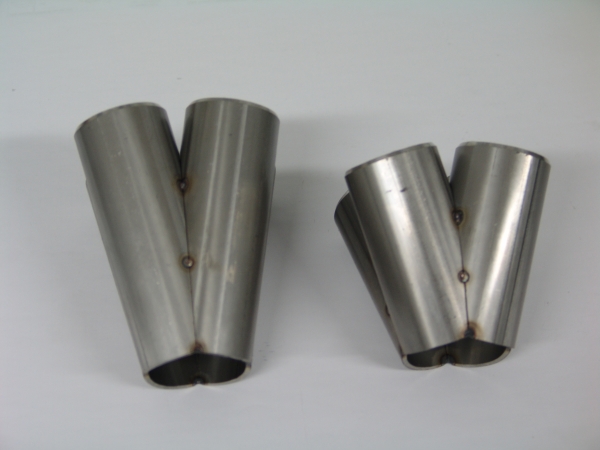 4 Zylindersammler für Rohrkrümmer CNC gefräst