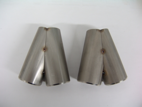 4 Zylindersammler T3/T4 Twin-Scroll für Rohrkrümmer CNC gefräst
