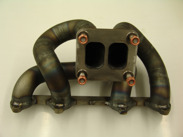 8V Querstromkopf Krümmer mit T4 Flansch